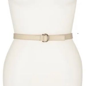 Burberry Leather D - Ring Slim Belt